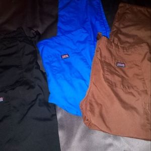 3 pairs of size medium Cherokee scrub pants
